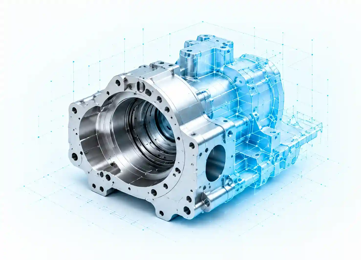 Technical engineering concept and gearbox design